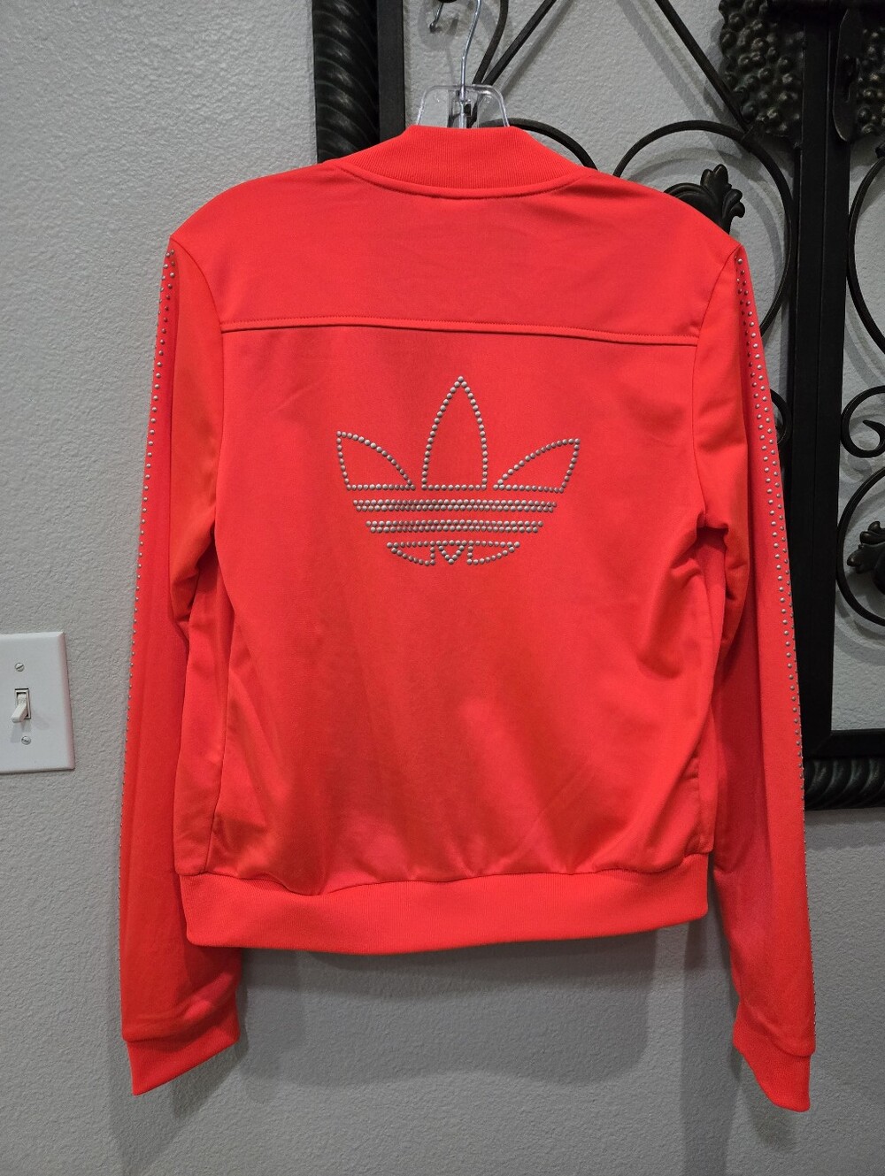 LIMITED EDITION!!! Fluorescent Orange Trefoil Adidas Jacket